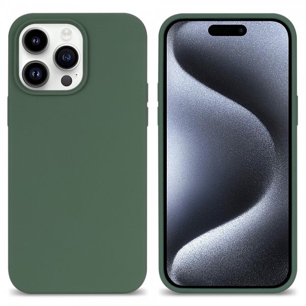 iPhone 15 Pro Max Skal Silikon Grön