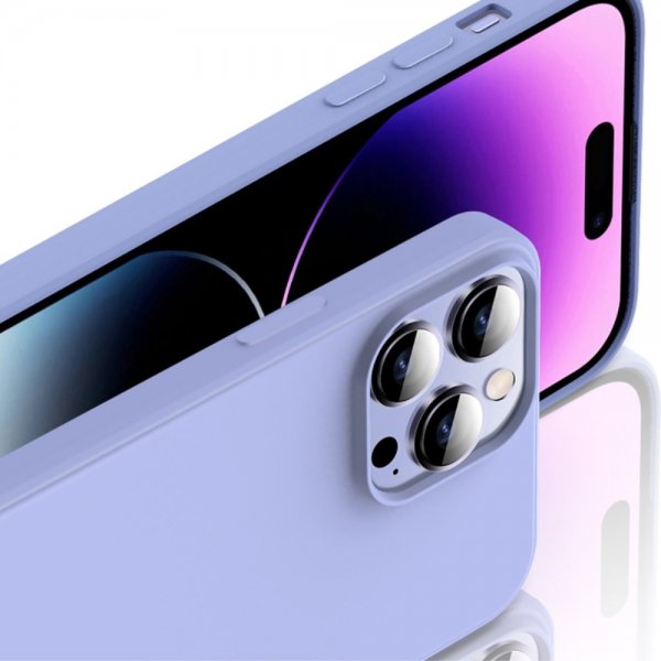 iPhone 15 Pro Max Skal Silikontextur Lila