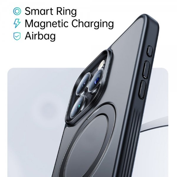 iPhone 15 Pro Max Skal Smart Ring Series MagSafe Svart