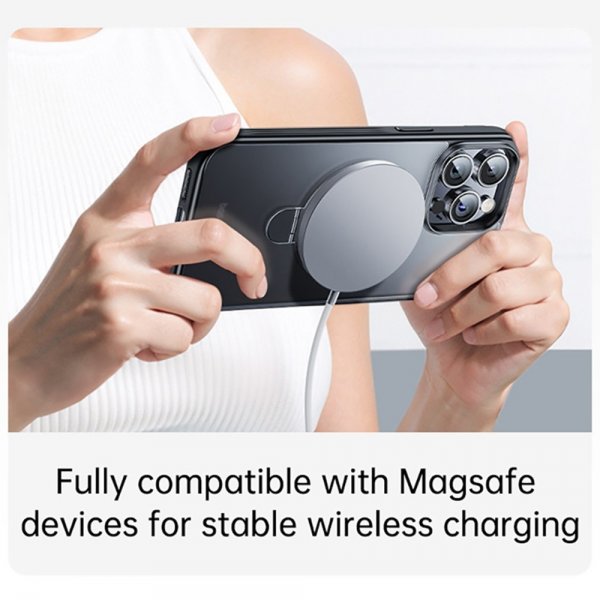 iPhone 15 Pro Max Skal Smart Ring Series MagSafe Svart