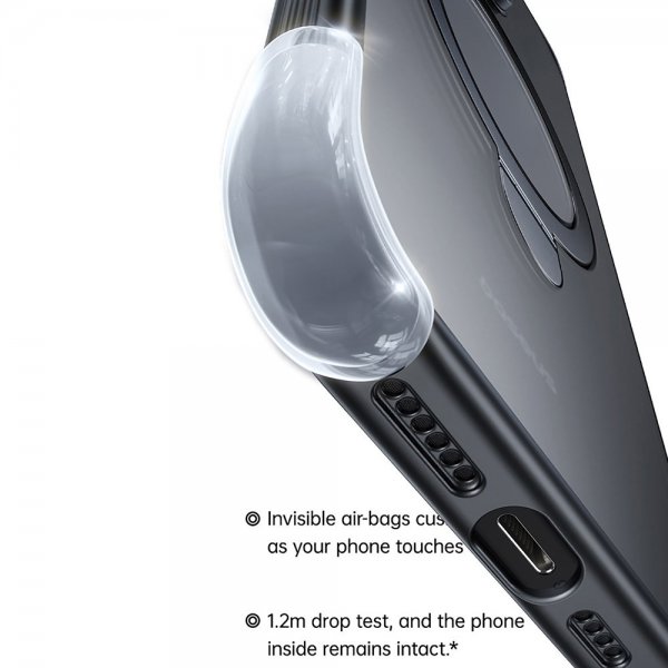 iPhone 15 Pro Max Skal Smart Ring Series MagSafe Svart