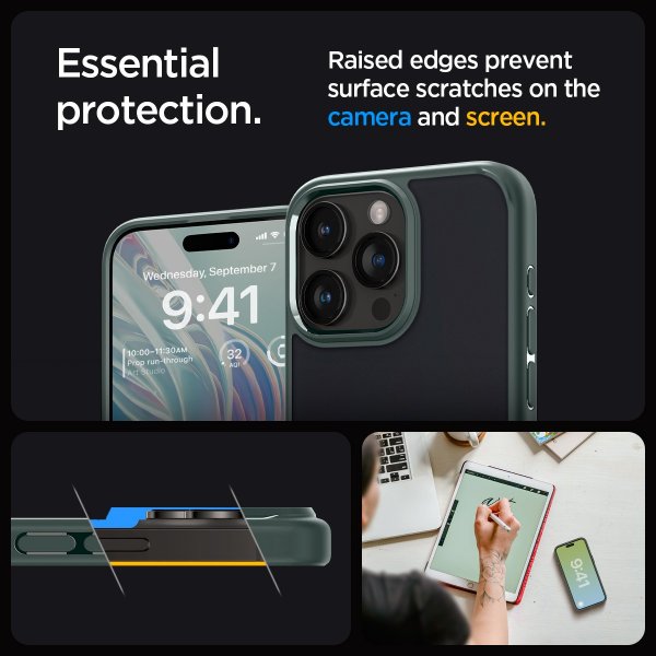 iPhone 15 Pro Max Skal Ultra Hybrid Frost Green