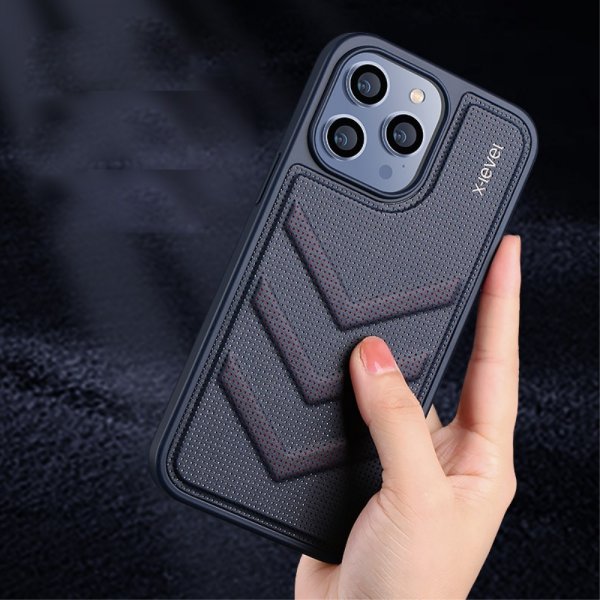 iPhone 15 Pro Max Skal V-shape Blå