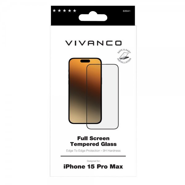 iPhone 15 Pro Max Skärmskydd Full Screen