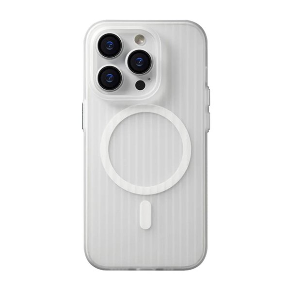 iPhone 15 Pro Skal Korrugerad MagSafe Transparent