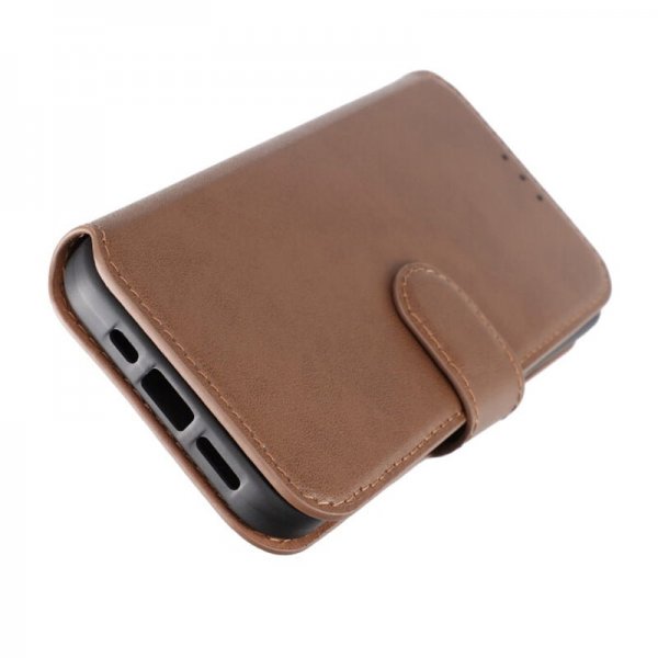 iPhone 15 Pro Fodral Äkta Läder Brun