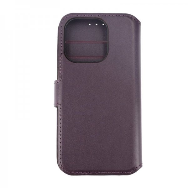 iPhone 15 Pro Fodral Äkta Läder Lila