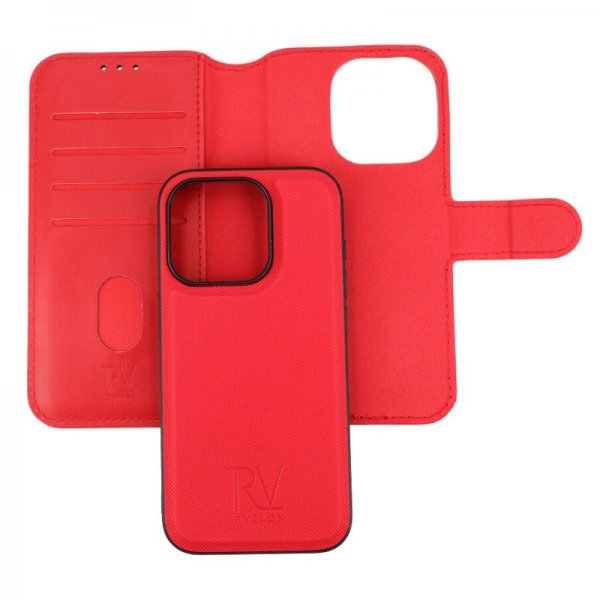iPhone 15 Pro Fodral Magnetiskt Avtagbart Skal Röd