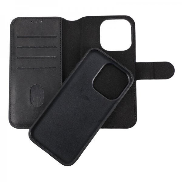 iPhone 15 Pro Fodral Magnetiskt Avtagbart Skal Svart