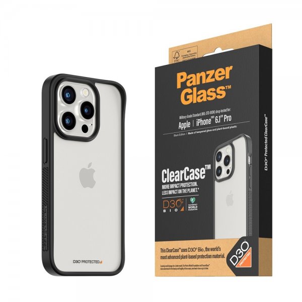 iPhone 15 Pro Skal ClearCase D3O Svart