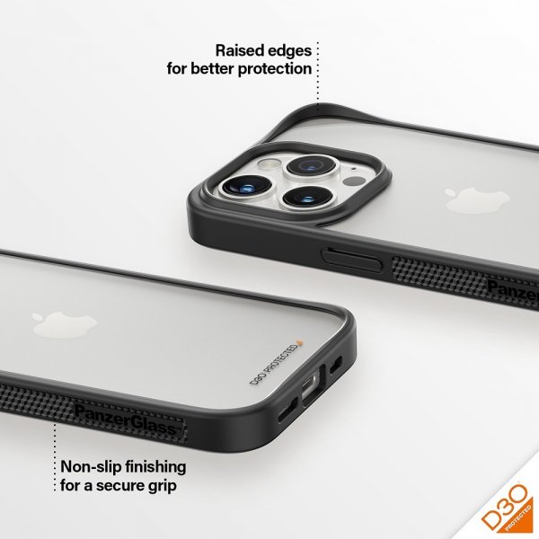iPhone 15 Pro Skal ClearCase D3O Svart