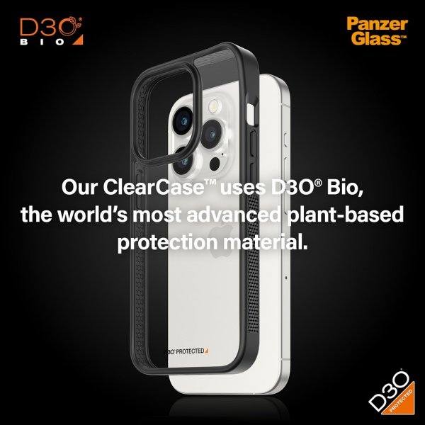 iPhone 15 Pro Skal ClearCase D3O Svart