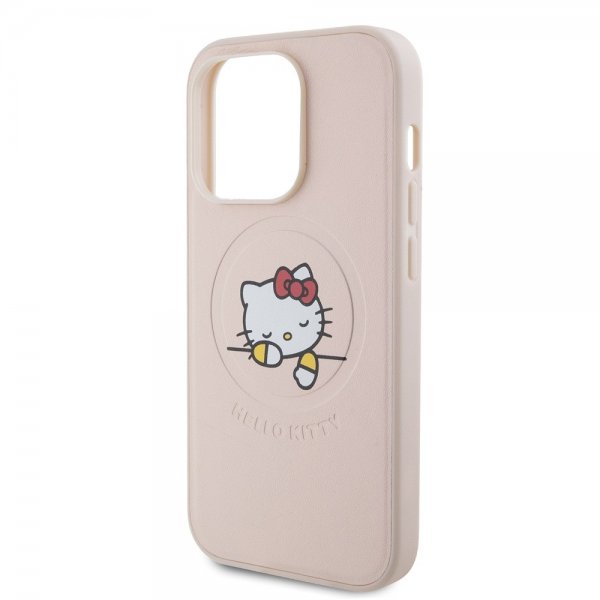 iPhone 15 Pro Skal Debossed Logo MagSafe Rosa