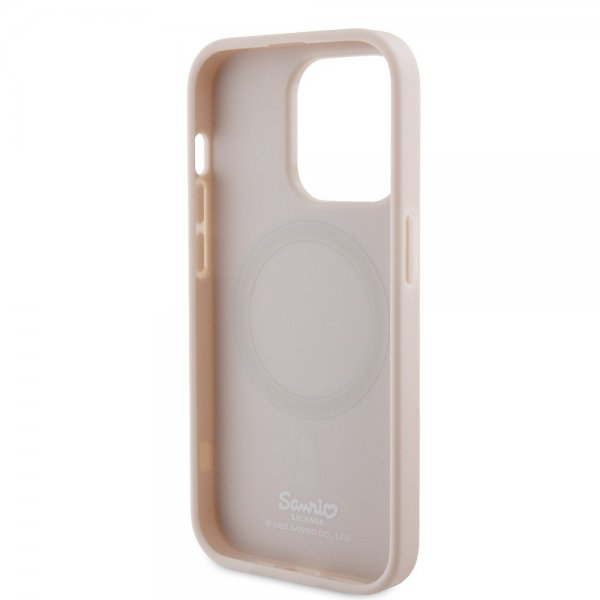 iPhone 15 Pro Skal Debossed Logo MagSafe Rosa