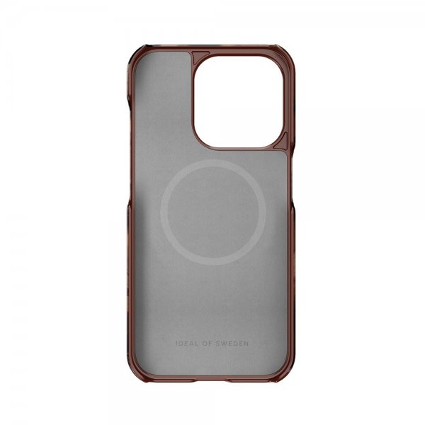 iPhone 15 Pro Skal Fashion Case MagSafe Dark Amber Marble