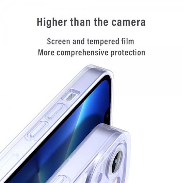 iPhone 15 Pro Skal Härdat Glas Blå
