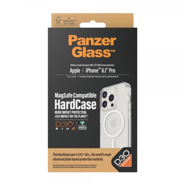 iPhone 15 Pro Skal HardCase MagSafe D3O Transparent