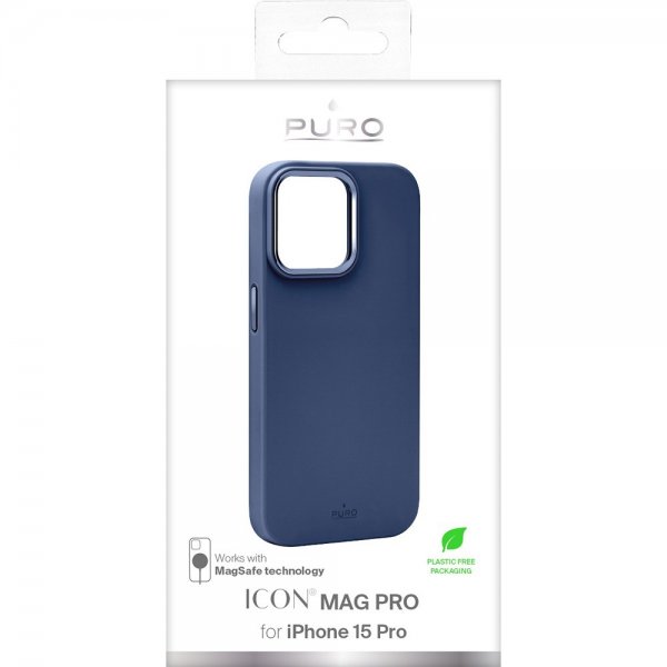 iPhone 15 Pro Skal ICON Mag Pro Blå