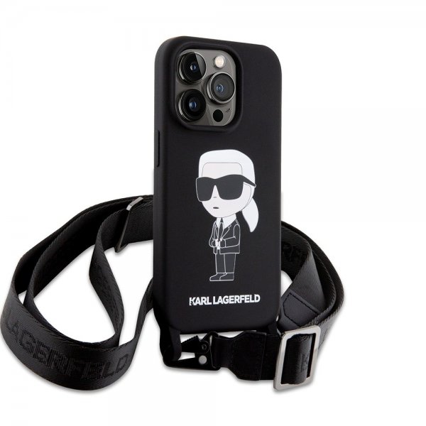 iPhone 15 Pro Skal Ikonik Crossbody Svart
