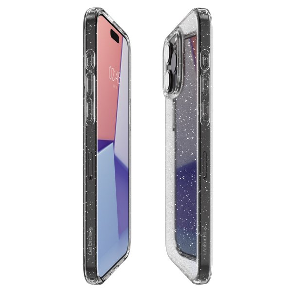 iPhone 15 Pro Skal Liquid Crystal Glitter Crystal Quartz