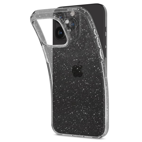 iPhone 15 Pro Skal Liquid Crystal Glitter Crystal Quartz