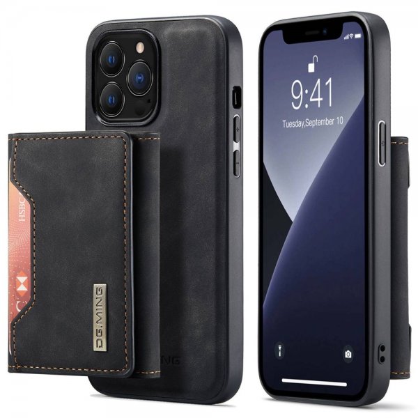iPhone 15 Pro Skal M2 Series Löstagbar Korthållare Svart