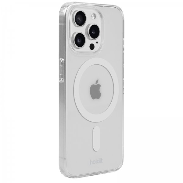 iPhone 15 Pro Skal MagSafe Case Vit Transparent