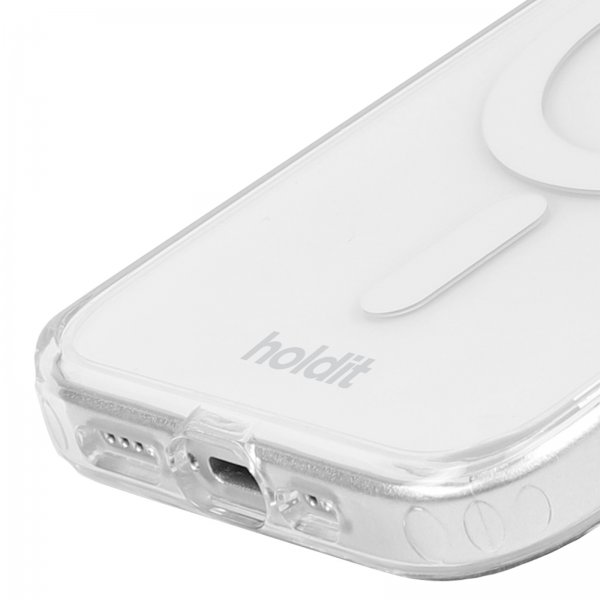iPhone 15 Pro Skal MagSafe Case Vit Transparent