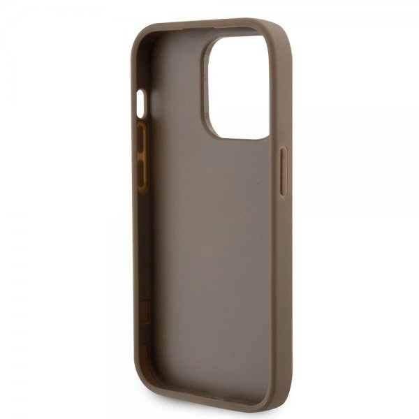 iPhone 15 Pro Skal Perforated Glitter Brun