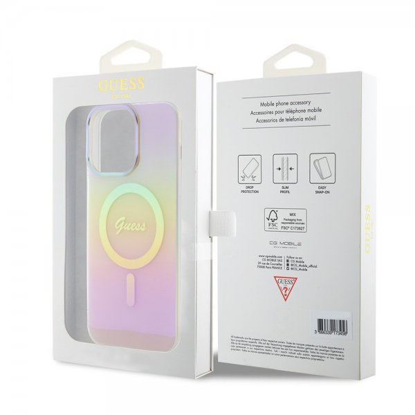 iPhone 15 Pro Skal Script MagSafe Rosa