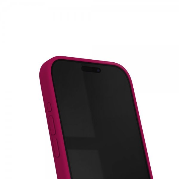 iPhone 15 Pro Skal Silicone Case MagSafe Magenta