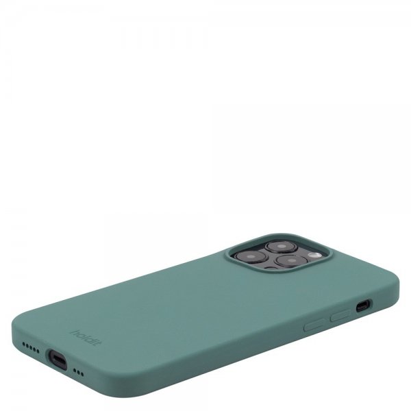 iPhone 15 Pro Skal Silikon Moss Green