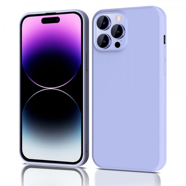 iPhone 15 Pro Skal Silikontextur Lila