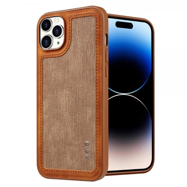iPhone 15 Pro Skal Skarvad Brun