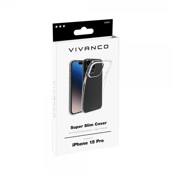 iPhone 15 Pro Skal Slim TPU Transparent
