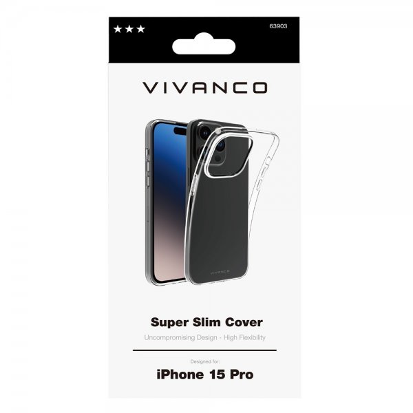 iPhone 15 Pro Skal Slim TPU Transparent