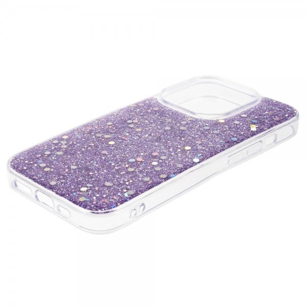 iPhone 15 Pro Skal Sparkle Series Lilac Purple