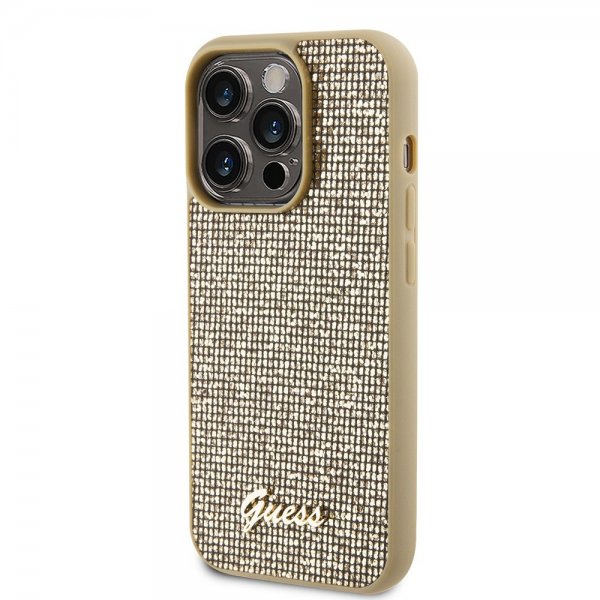 iPhone 15 Pro Skal Square Mirror Guld