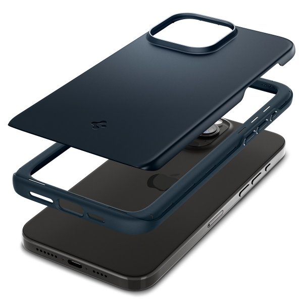 iPhone 15 Pro Skal Thin Fit Metal Slate