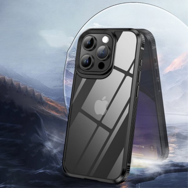 iPhone 15 Pro Skal Transparent Baksida Blå