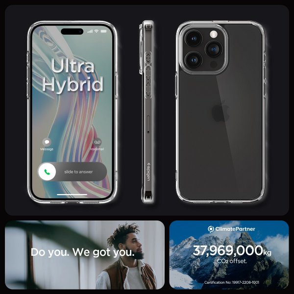 iPhone 15 Pro Skal Ultra Hybrid Frost Clear