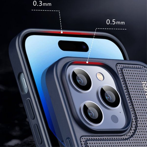 iPhone 15 Pro Skal V-shape Blå