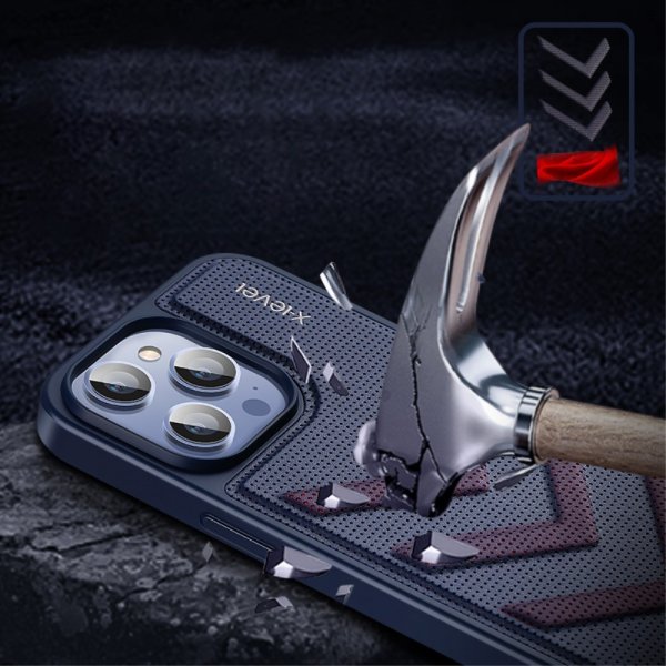 iPhone 15 Pro Skal V-shape Blå