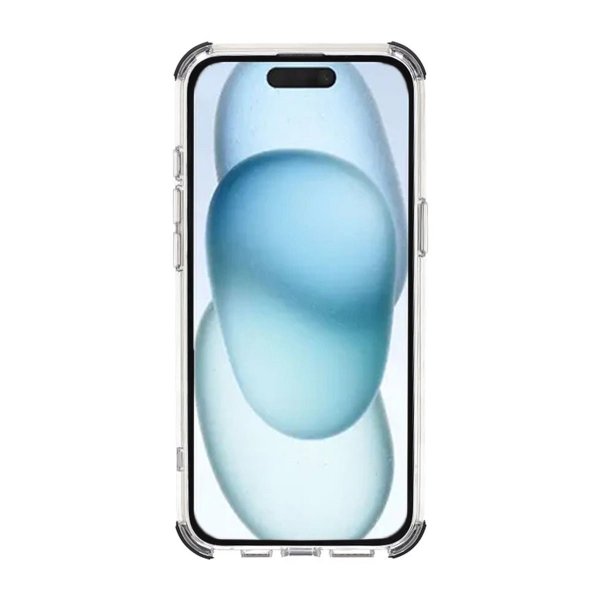 iPhone 15 Skal Förstärkta Hörn Svart