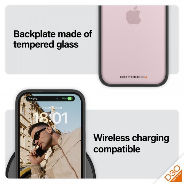iPhone 15 Skal ClearCase D3O Svart