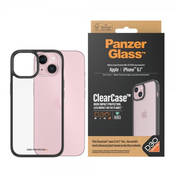 iPhone 15 Skal ClearCase D3O Svart