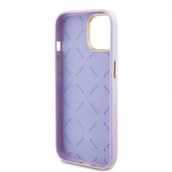 iPhone 15 Skal Full Glitter Wrapped Lilac