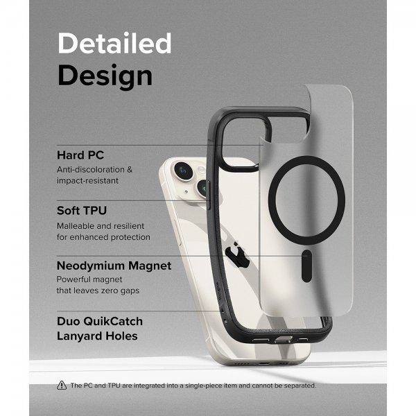 iPhone 15 Skal Fusion Bold Magnetic Matte Black