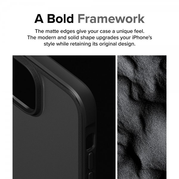 iPhone 15 Skal Fusion Bold Matte Black