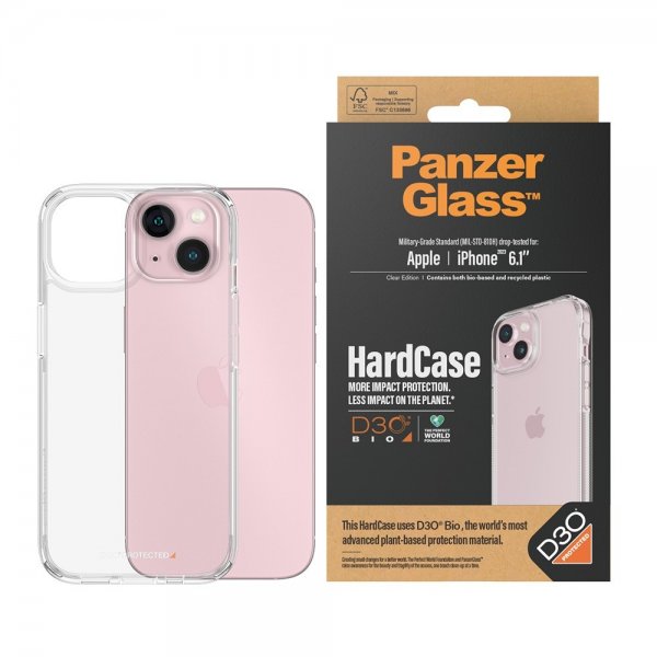 iPhone 13/14/15 Skal HardCase D3O Transparent
